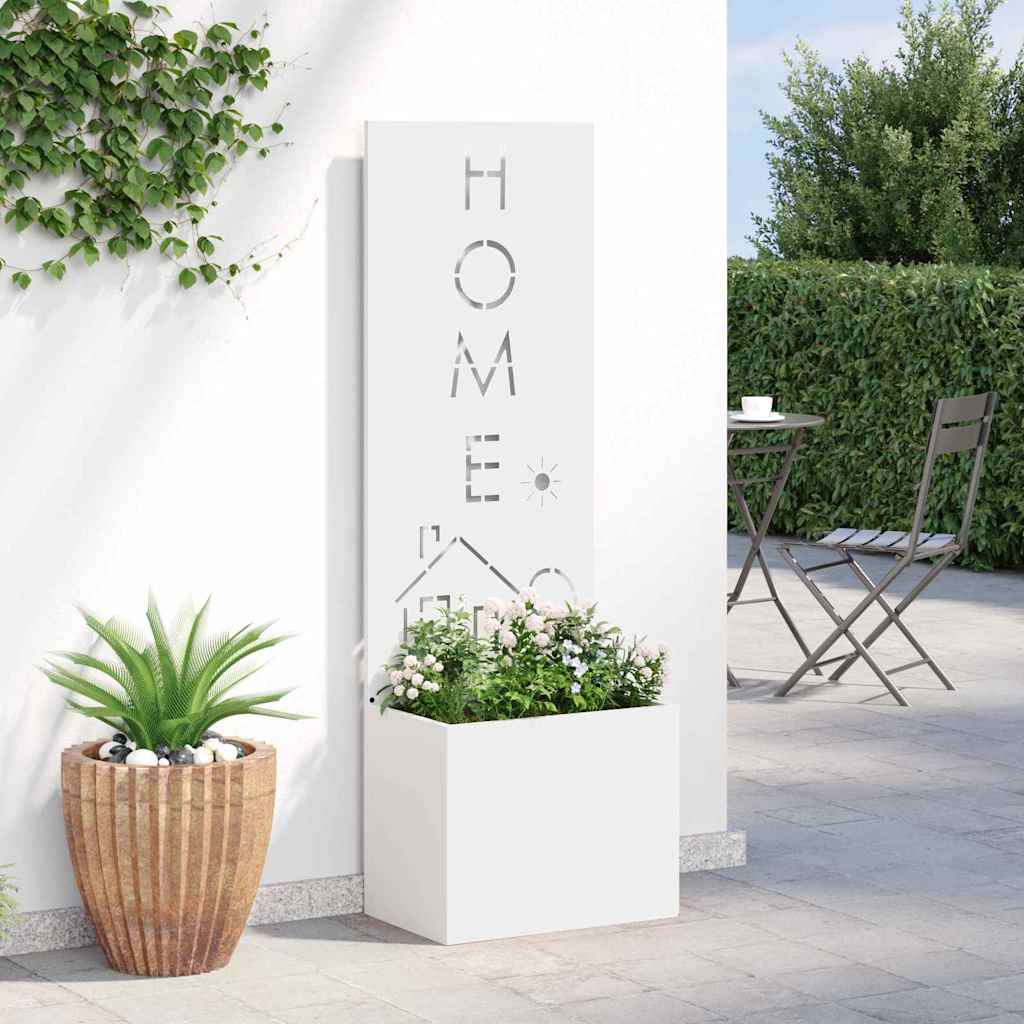 Schermo per privacy in giardino Traforo Bianco 50 x 32 x 150 cm