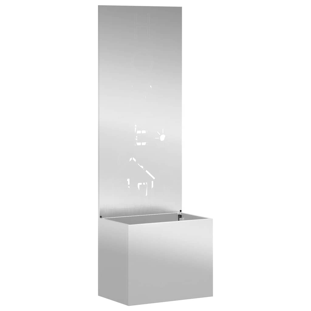 Schermo per privacy in giardino Argento 50 x 32 x 150 cm