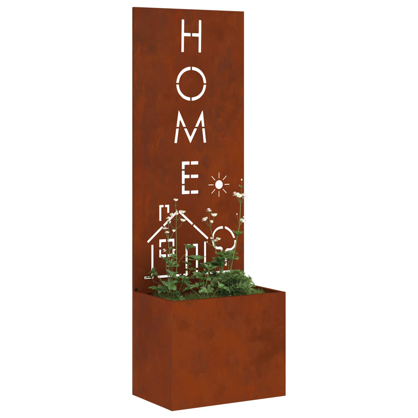Schermo per privacy in giardino Ruggine 50 x 32 x 150 cm