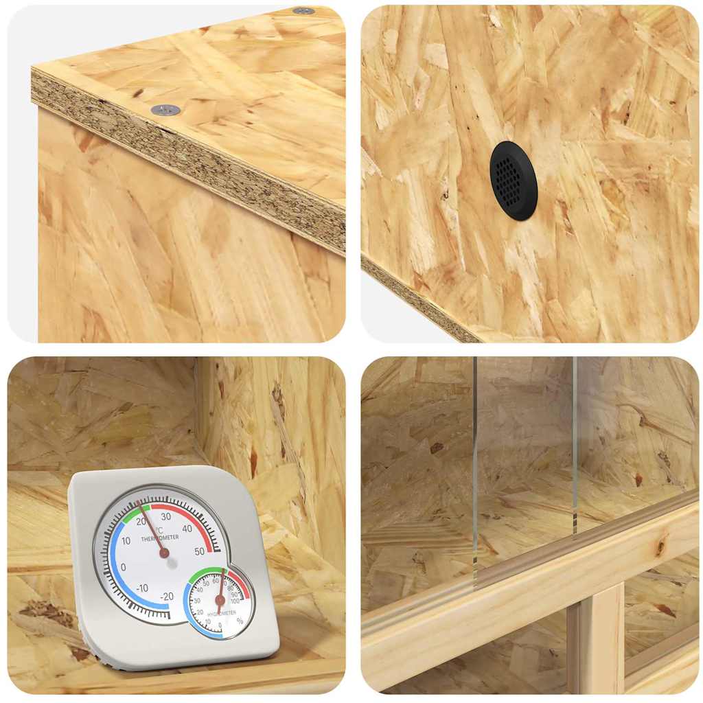 Terrario Marrone 80 x 50 x 50 cm OSB