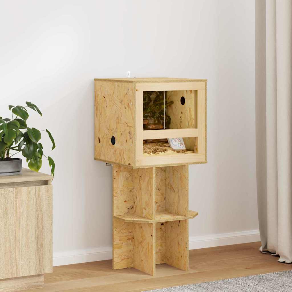 Base per Terrario con lo scaffale Marrone 40 x 40 x 50 cm OSB