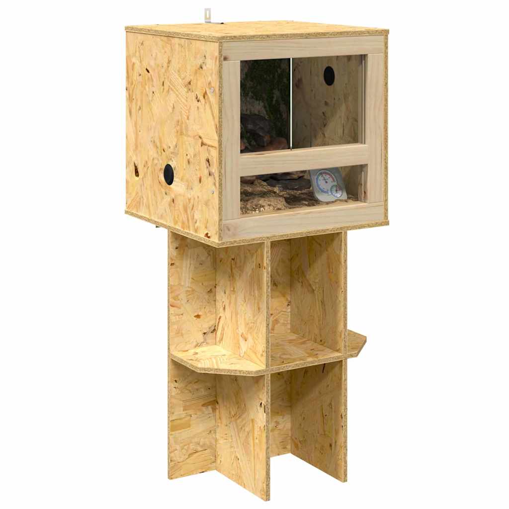 Base per Terrario con lo scaffale Marrone 40 x 40 x 50 cm OSB