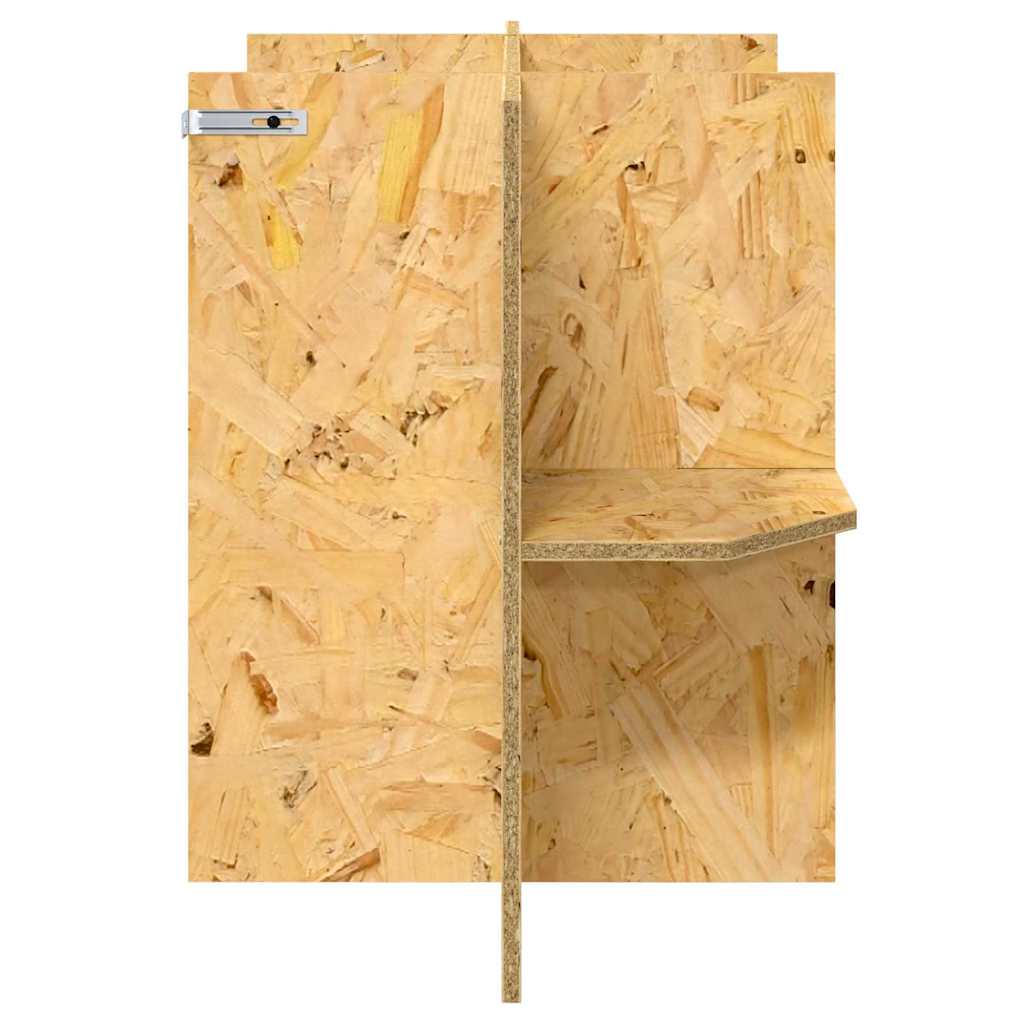 Base per Terrario con lo scaffale Marrone 80 x 40 x 50 cm OSB