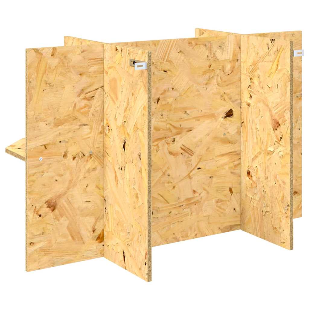 Base per Terrario con lo scaffale Marrone 80 x 40 x 50 cm OSB