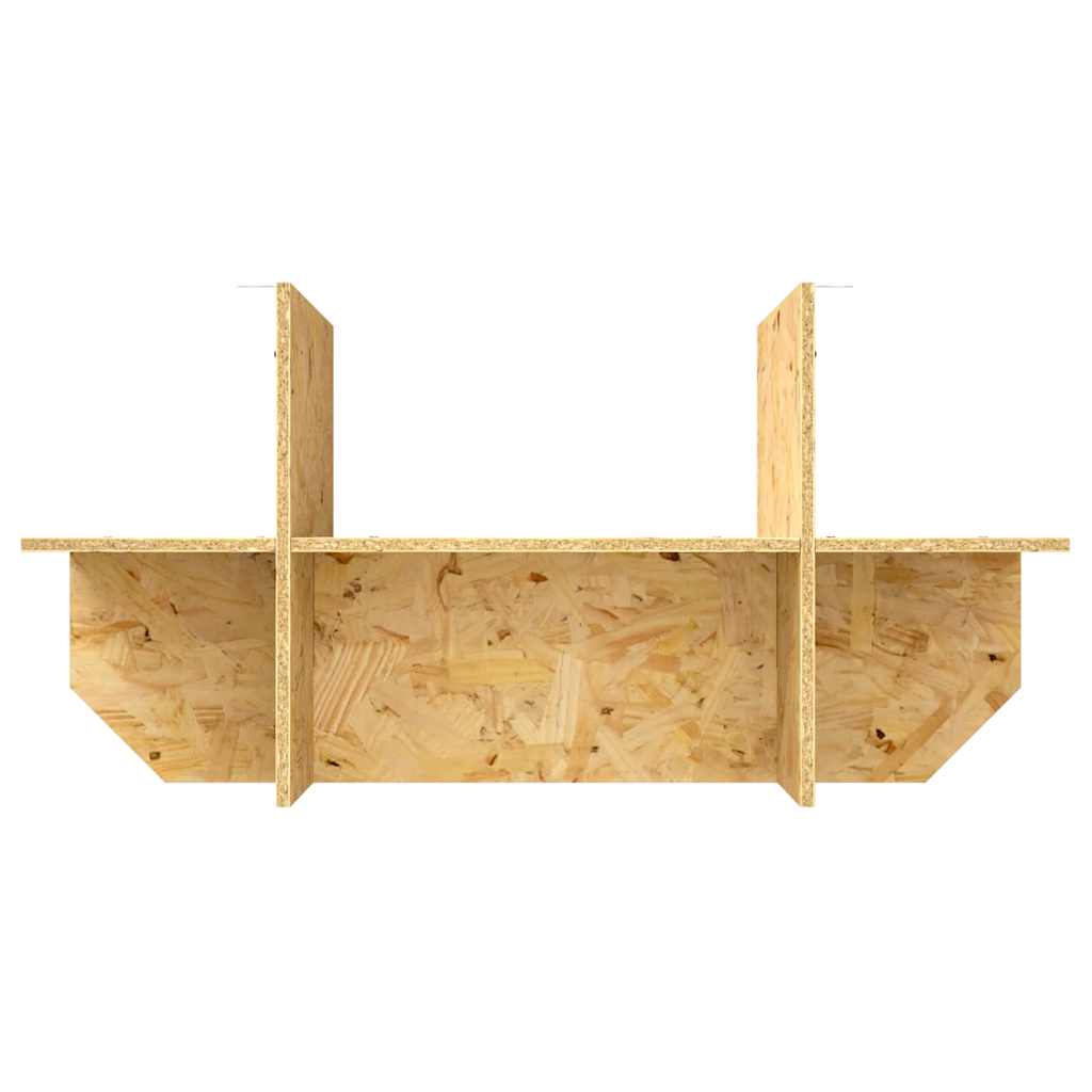 Base per Terrario con lo scaffale Marrone 80 x 40 x 50 cm OSB