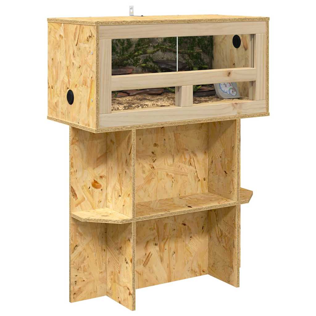 Base per Terrario con lo scaffale Marrone 60 x 30 x 50 cm OSB