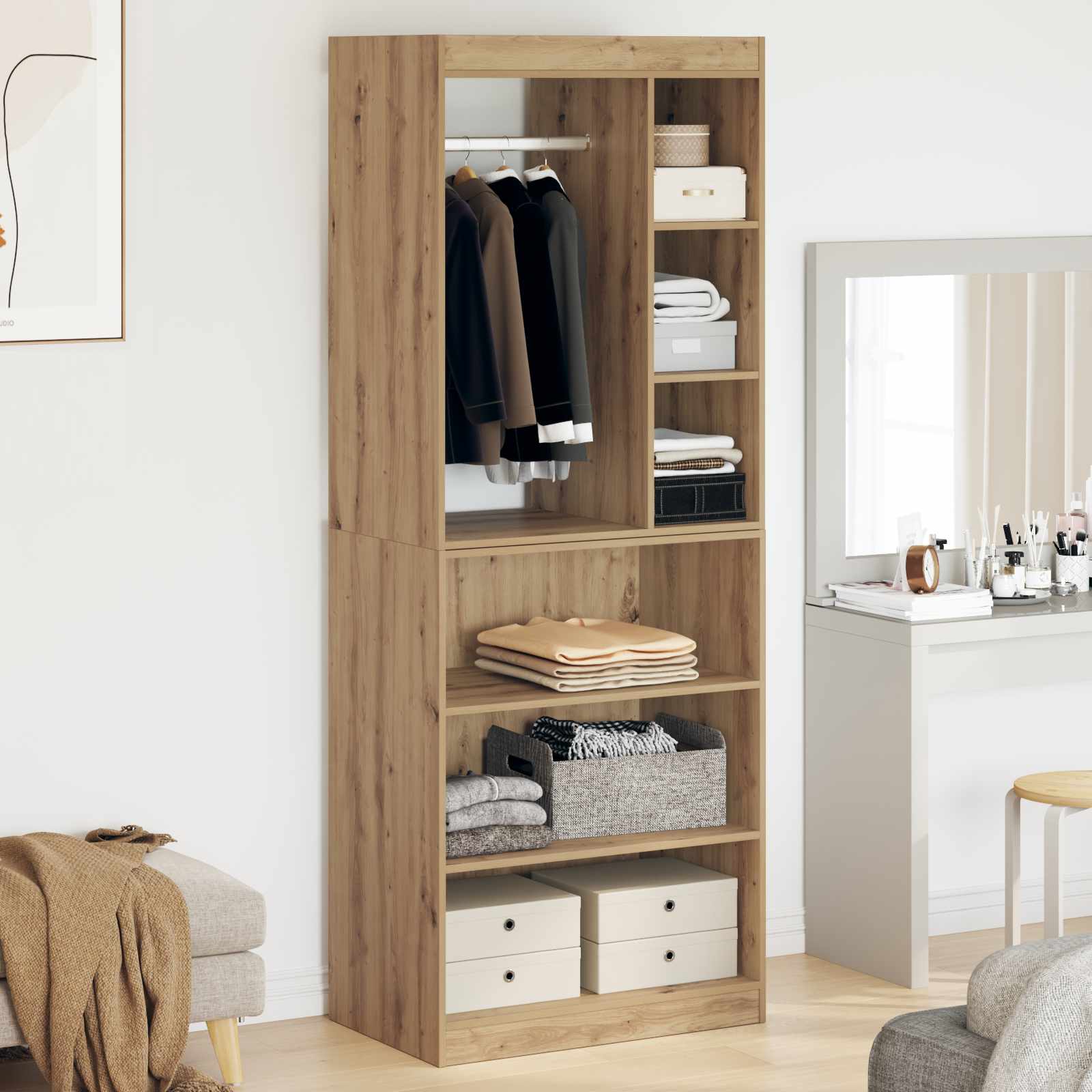 Guardaroba Rovere Artigianale 77 x 48 x 102 cm