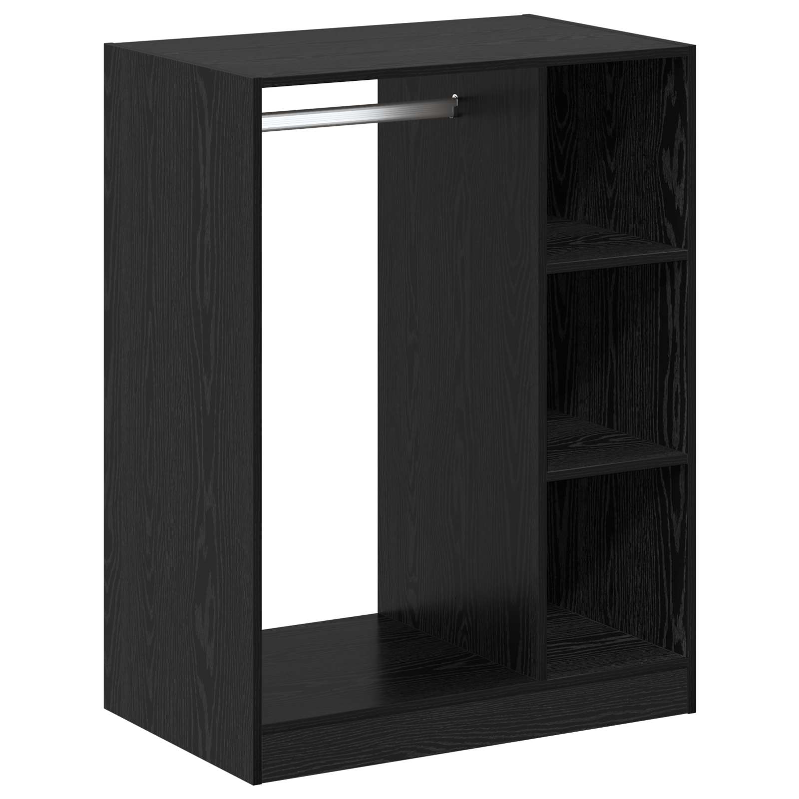 Guardaroba Rovere Nero 77 x 48 x 102 cm Legno ingegnerizzato