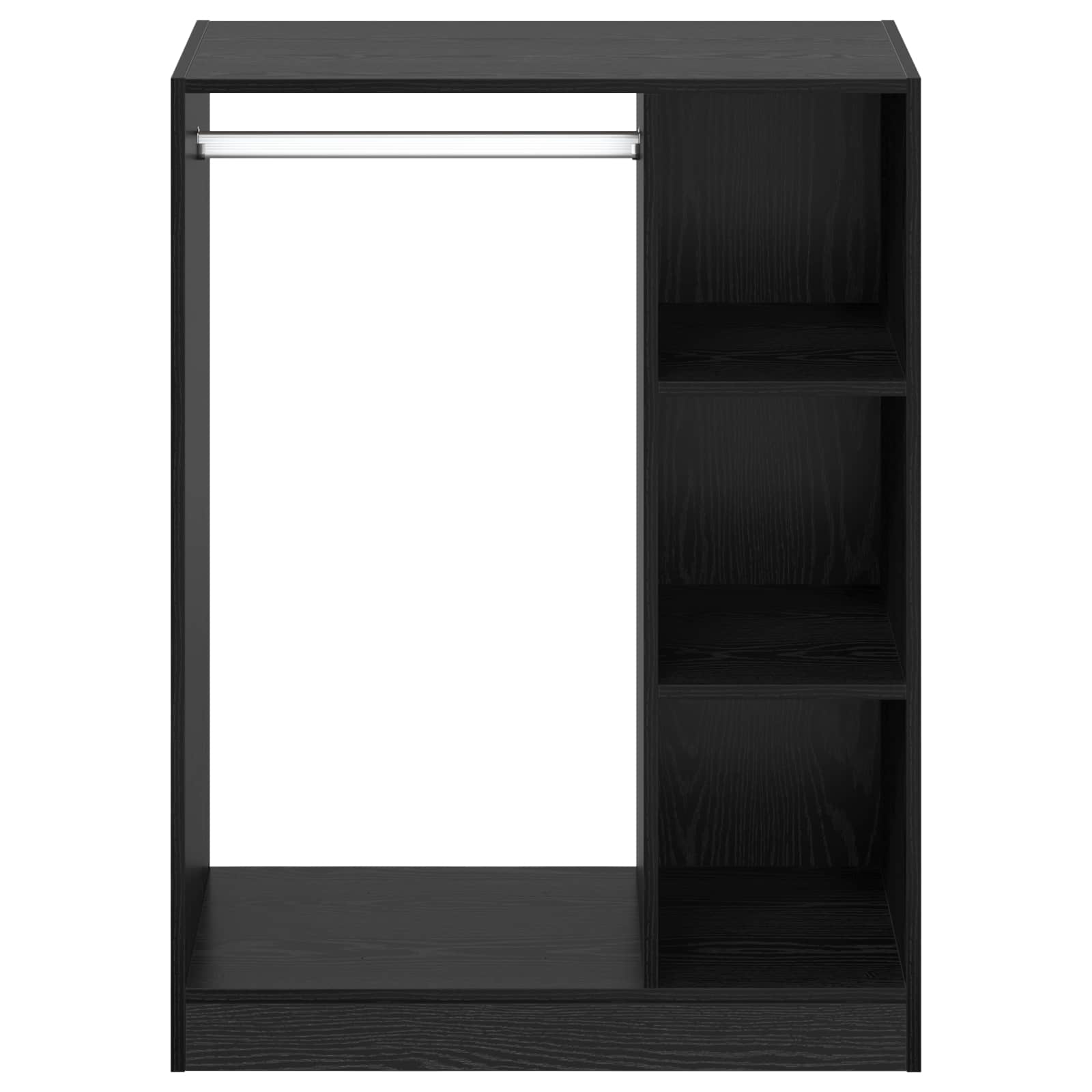 Guardaroba Rovere Nero 77 x 48 x 102 cm Legno ingegnerizzato