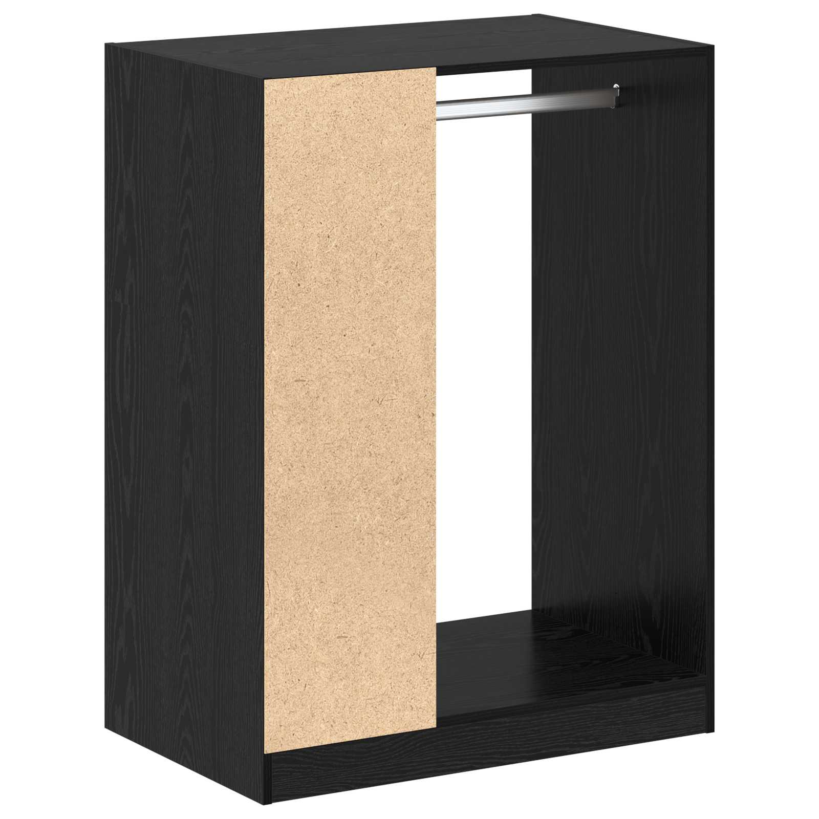 Guardaroba Rovere Nero 77 x 48 x 102 cm Legno ingegnerizzato