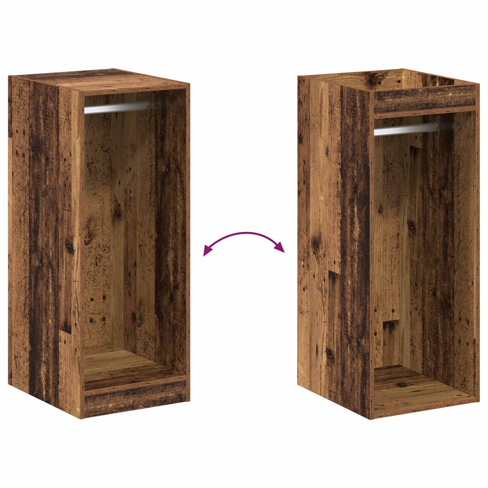 Guardaroba Legno antico 41 x 48 x 102 cm Legno ingegnerizzato
