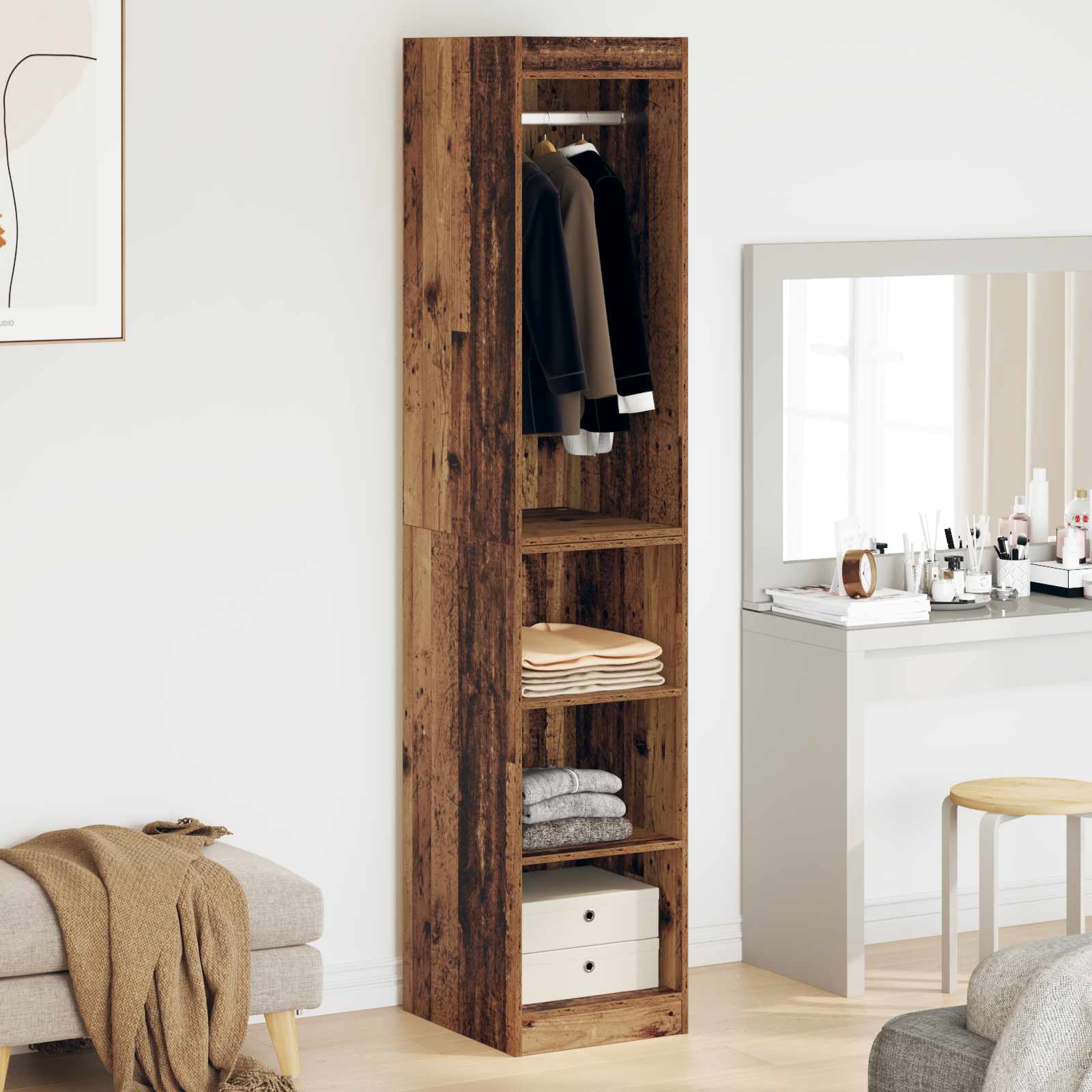Guardaroba Legno antico 41 x 48 x 102 cm Legno ingegnerizzato
