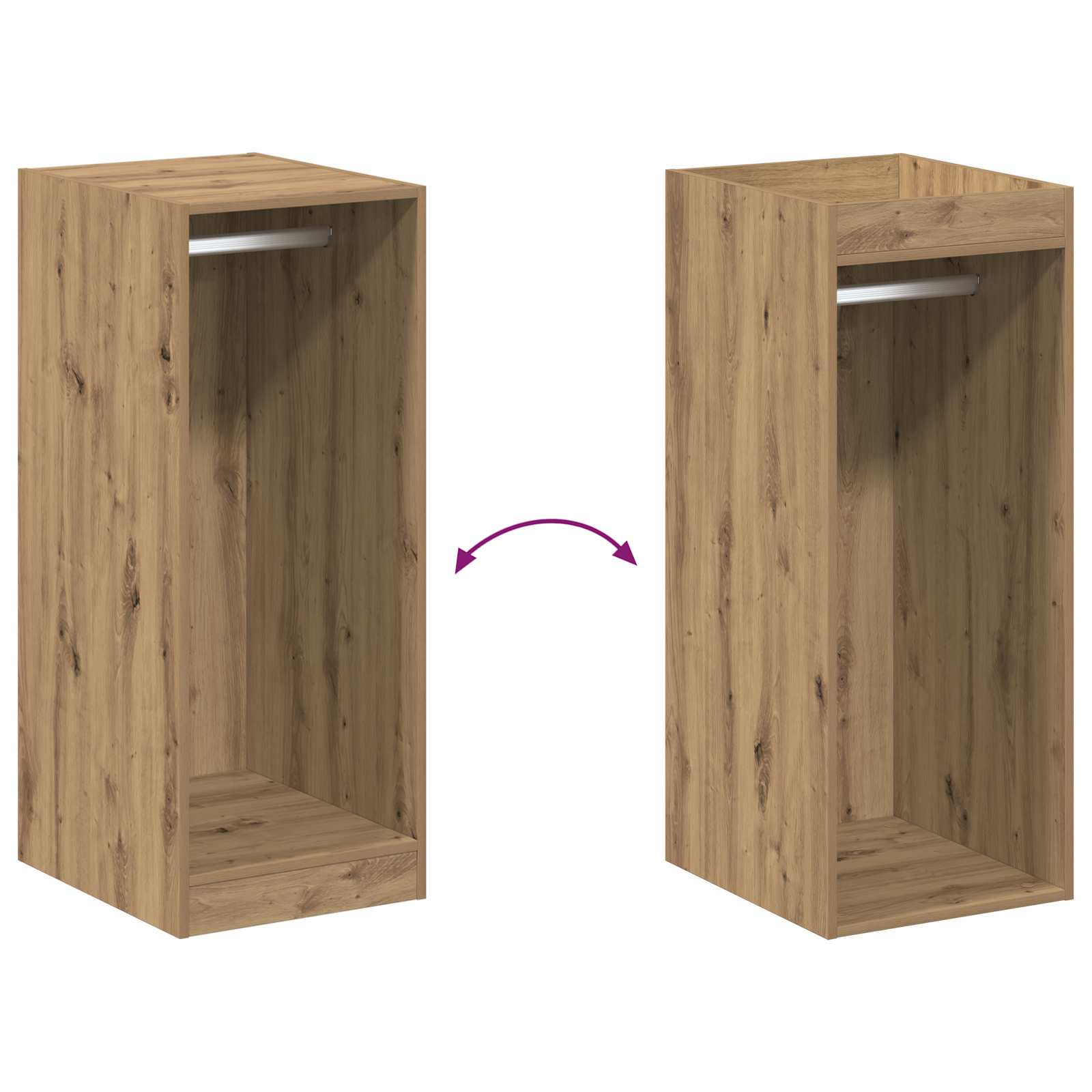 Guardaroba Rovere Artigianale 41 x 48 x 102 cm