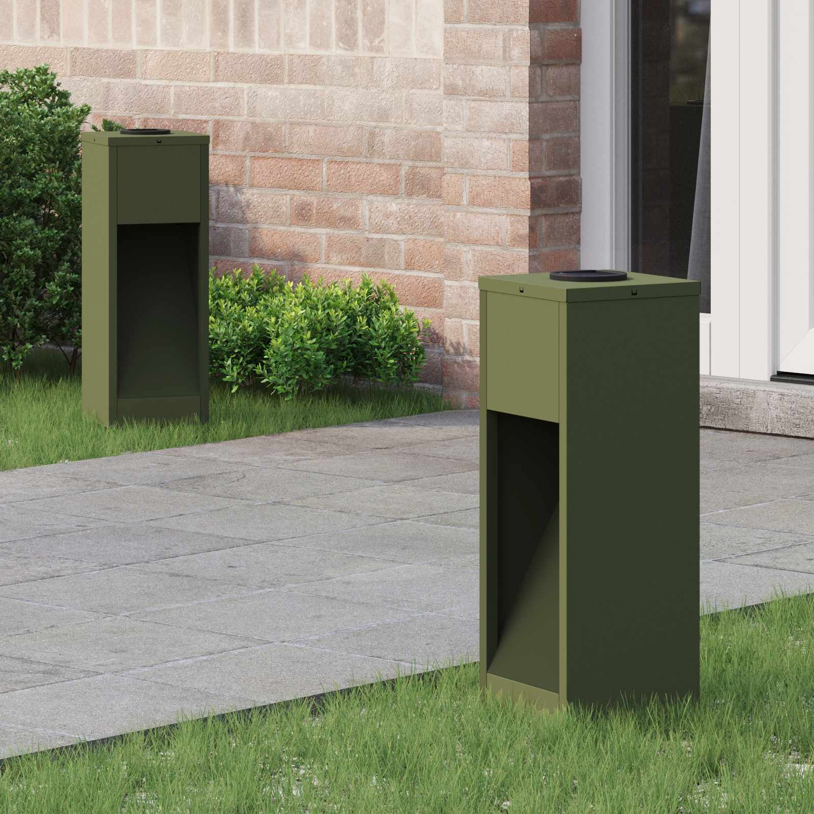 Lucina LED Solare da Percorso 2 pz Bianco caldo 18 x 18 x 50 cm