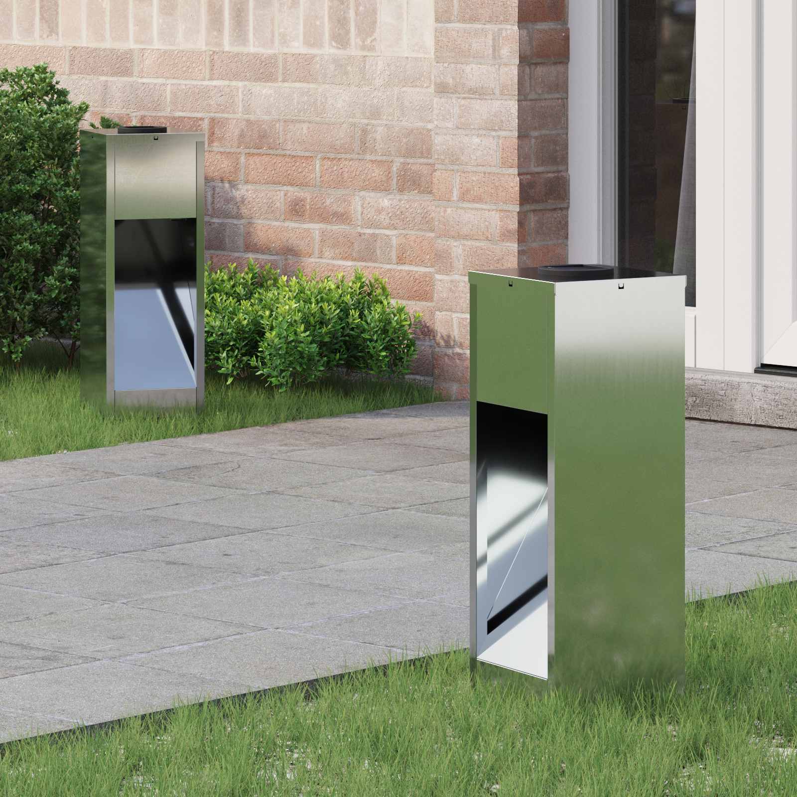 Lucina LED Solare da Percorso 2 pz Bianco caldo 18 x 18 x 50 cm