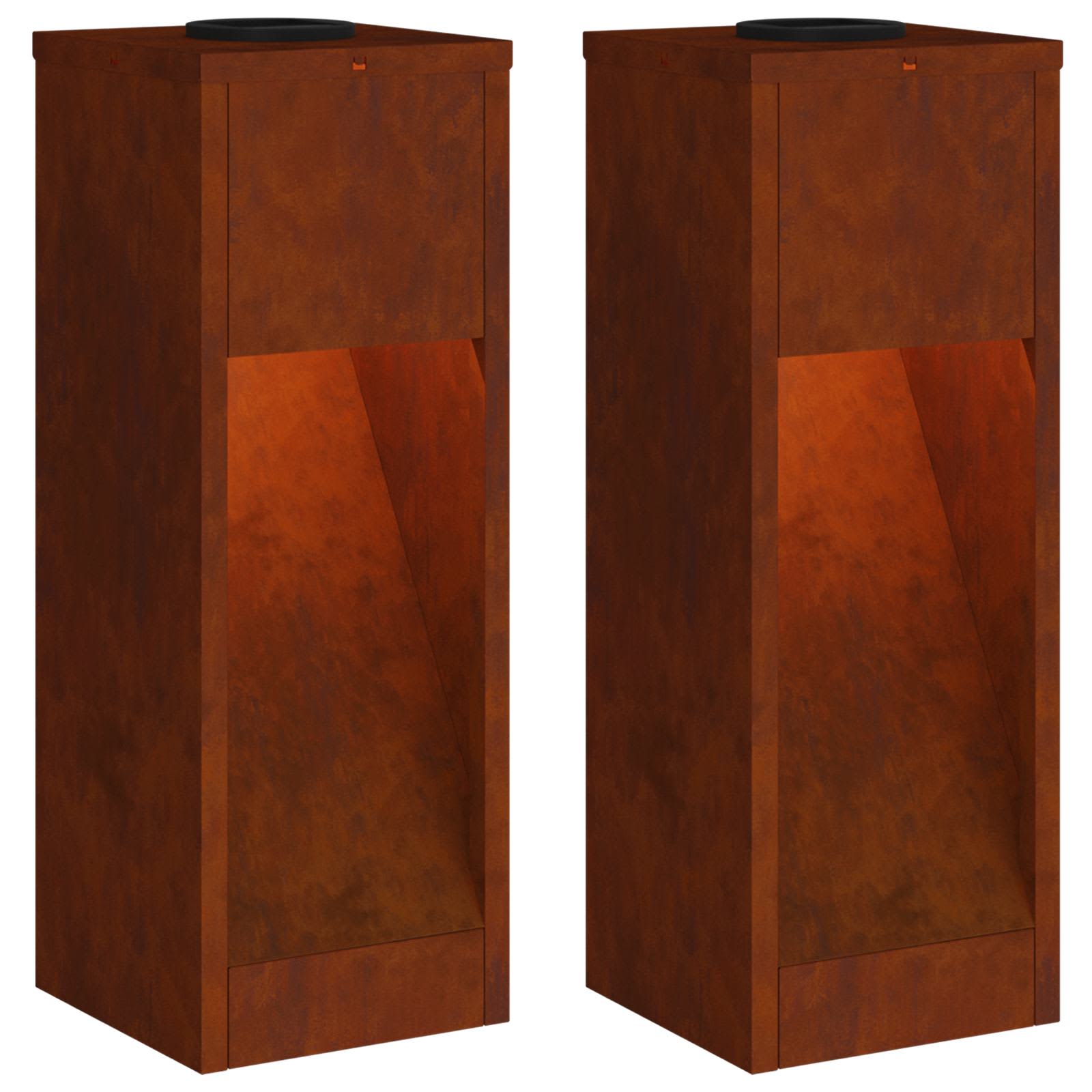 Lucina LED Solare da Percorso 2 pz Bianco caldo 18 x 18 x 50 cm