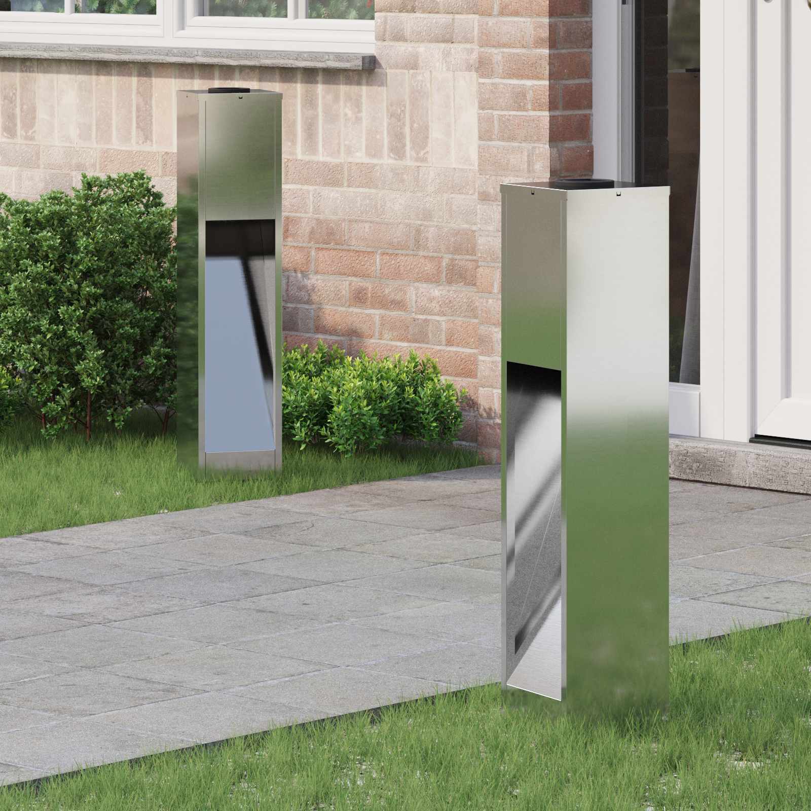 Lucina LED Solare da Percorso 2 pz Bianco caldo 18 x 18 x 80 cm