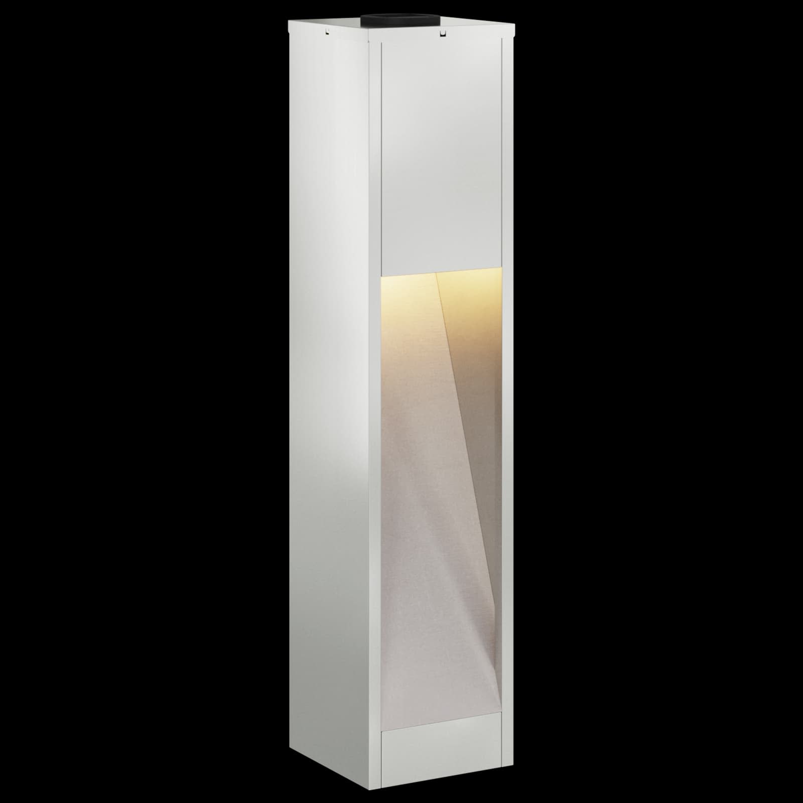 Lucina LED Solare da Percorso 2 pz Bianco caldo 18 x 18 x 80 cm