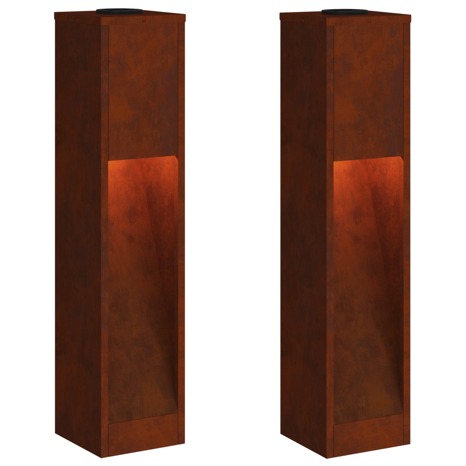 Lucina LED Solare da Percorso 2 pz Bianco caldo 18 x 18 x 80 cm