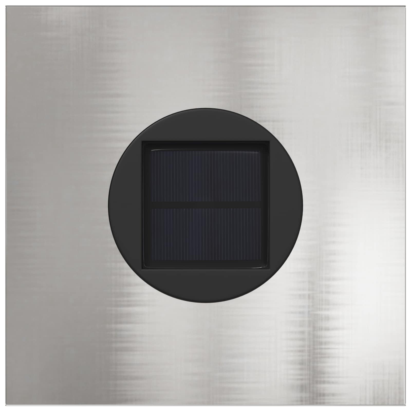 Faro LED solare per sentieri 2 pz Bianco caldo 18 x 18 x 50 cm
