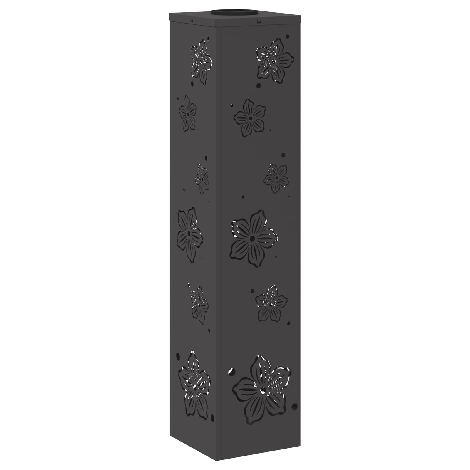 Faro LED solare per sentieri 2 pz Bianco caldo 18 x 18 x 80 cm