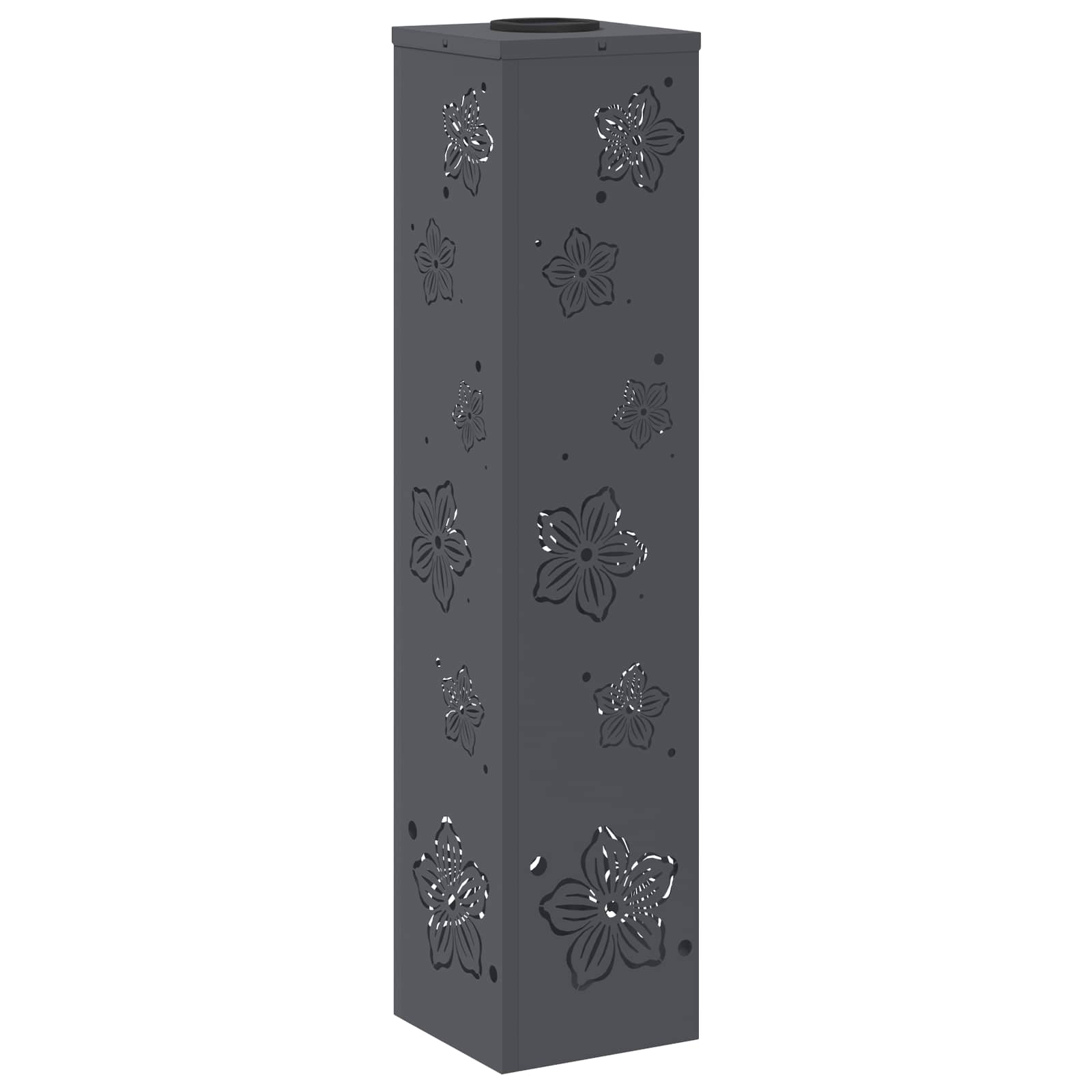 Faro LED solare per sentieri 2 pz Bianco caldo 18 x 18 x 80 cm