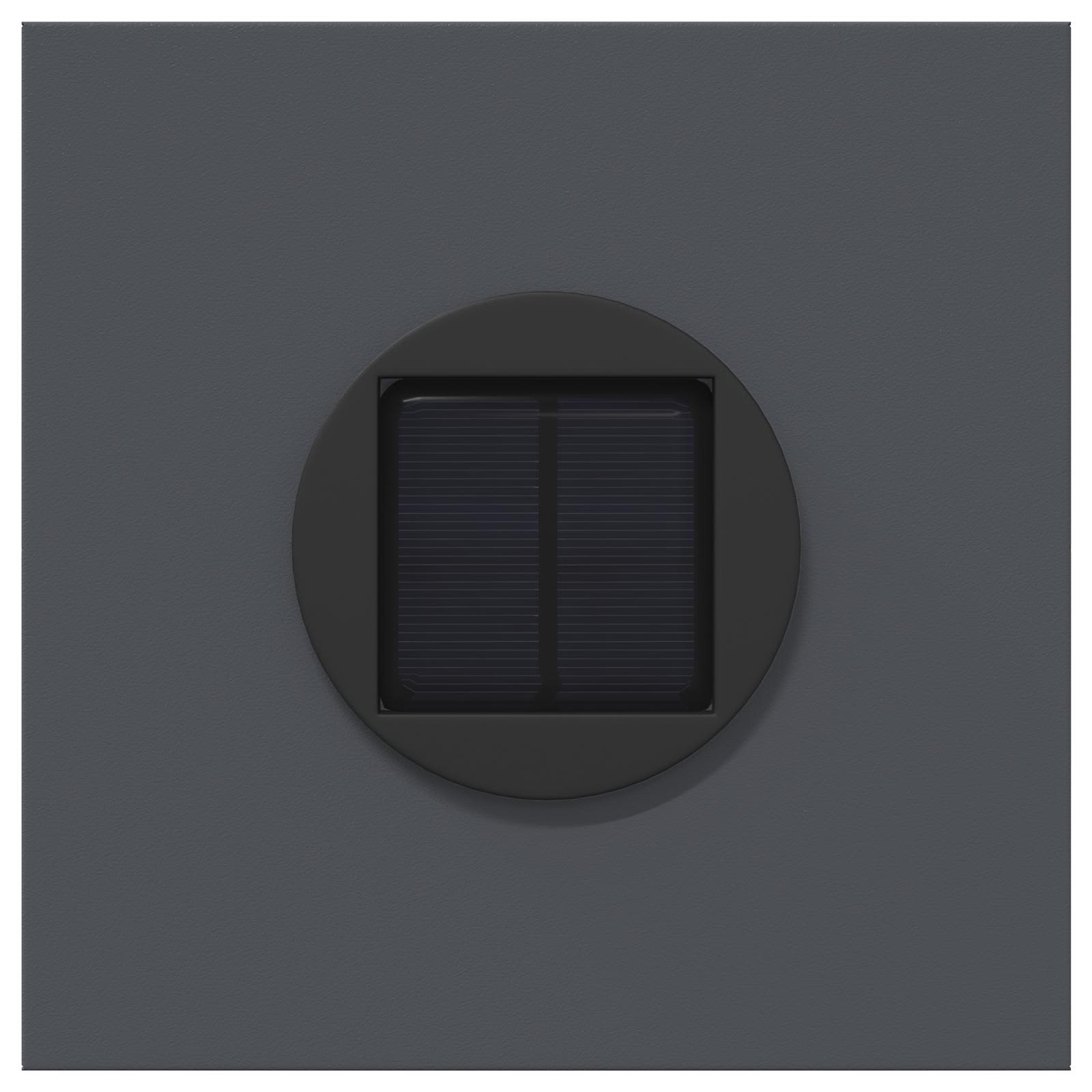 Faro LED solare per sentieri 2 pz Bianco caldo 18 x 18 x 80 cm