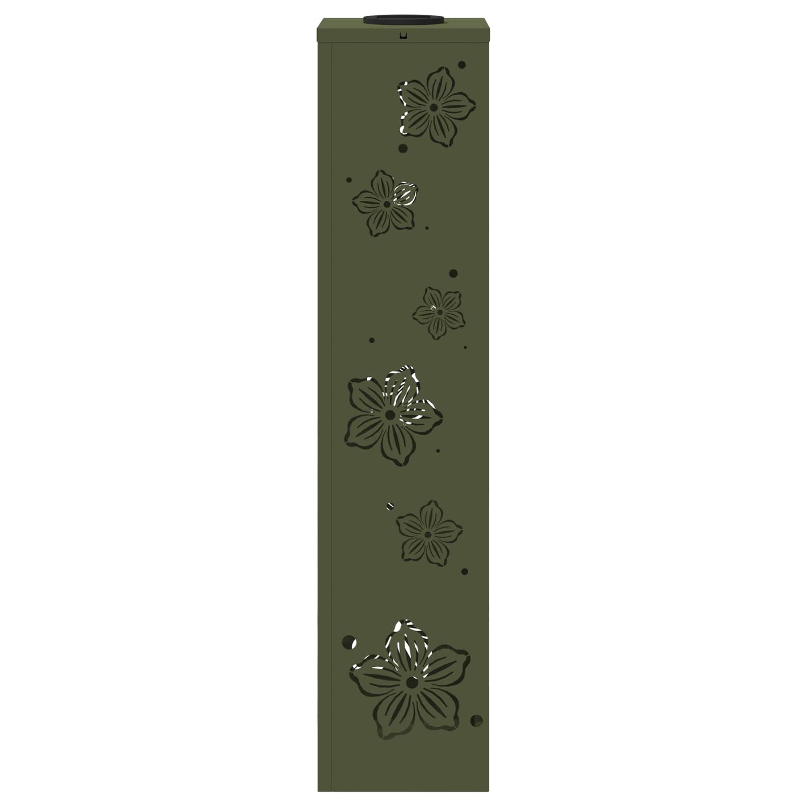 Faro LED solare per sentieri 2 pz Bianco caldo 18 x 18 x 80 cm