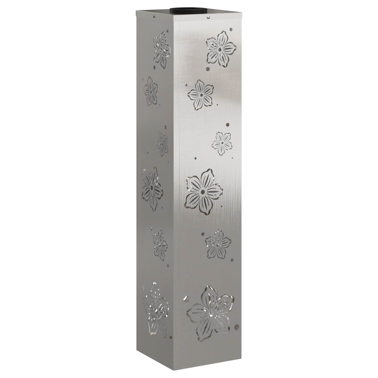 Faro LED solare per sentieri 2 pz Bianco caldo 18 x 18 x 80 cm