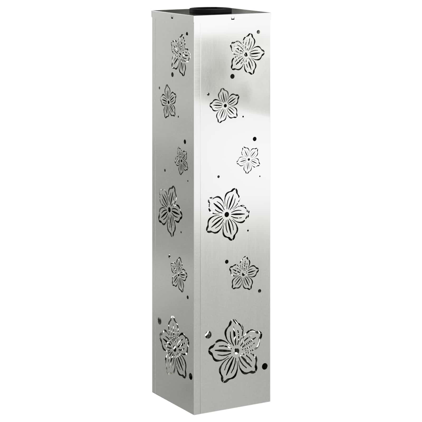 Faro LED solare per sentieri 2 pz Bianco caldo 18 x 18 x 80 cm