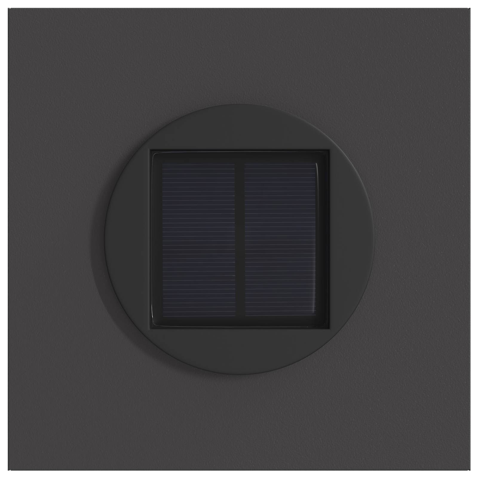 Faro LED solare per sentieri 2 pz Bianco caldo 18 x 18 x 80 cm