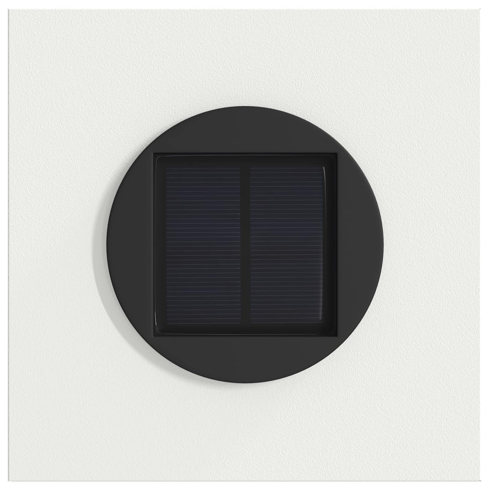 Faro LED solare per sentieri 2 pz Bianco caldo 18 x 18 x 80 cm