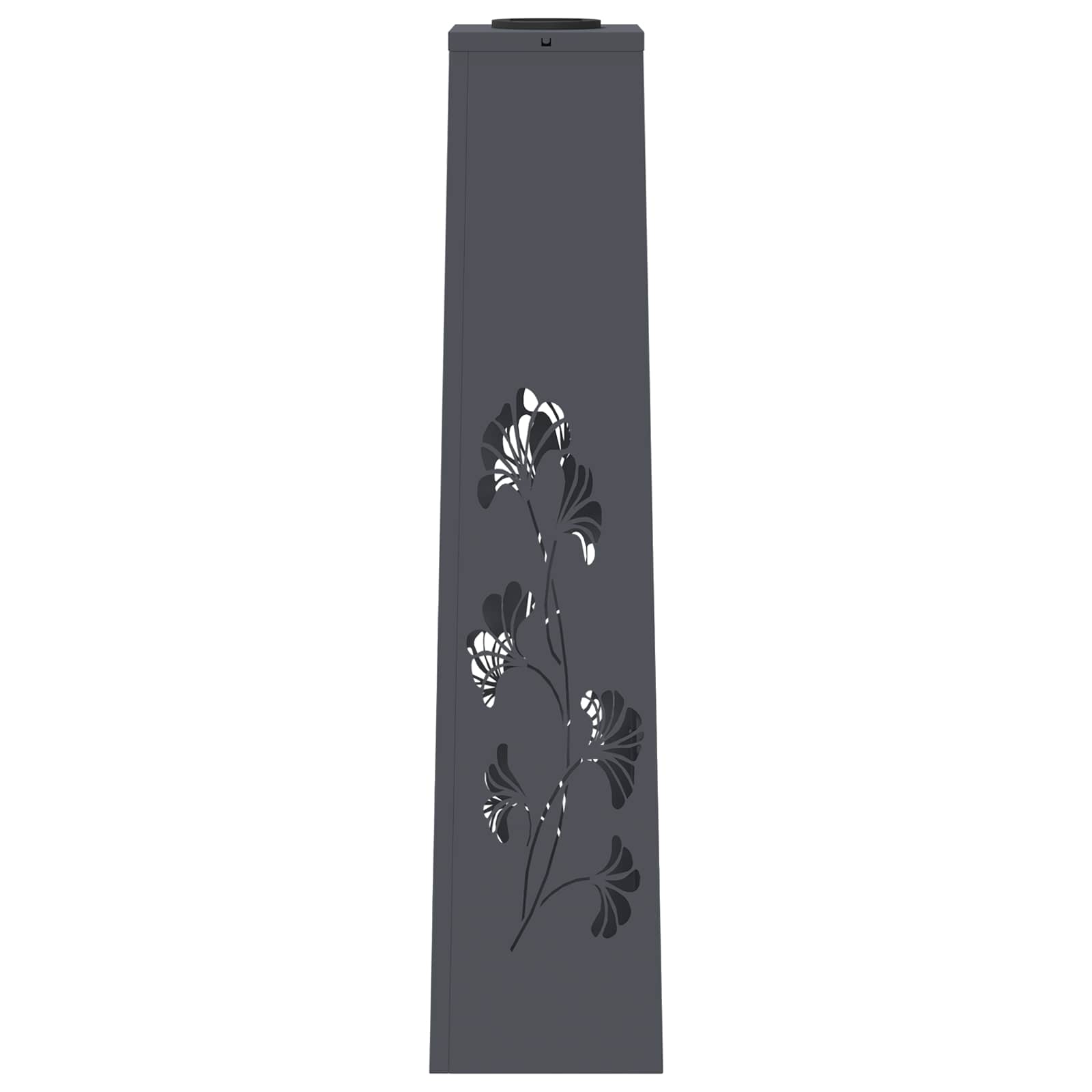 Faro LED solare per sentieri 2 pz Bianco caldo 18 x 18 x 80 cm