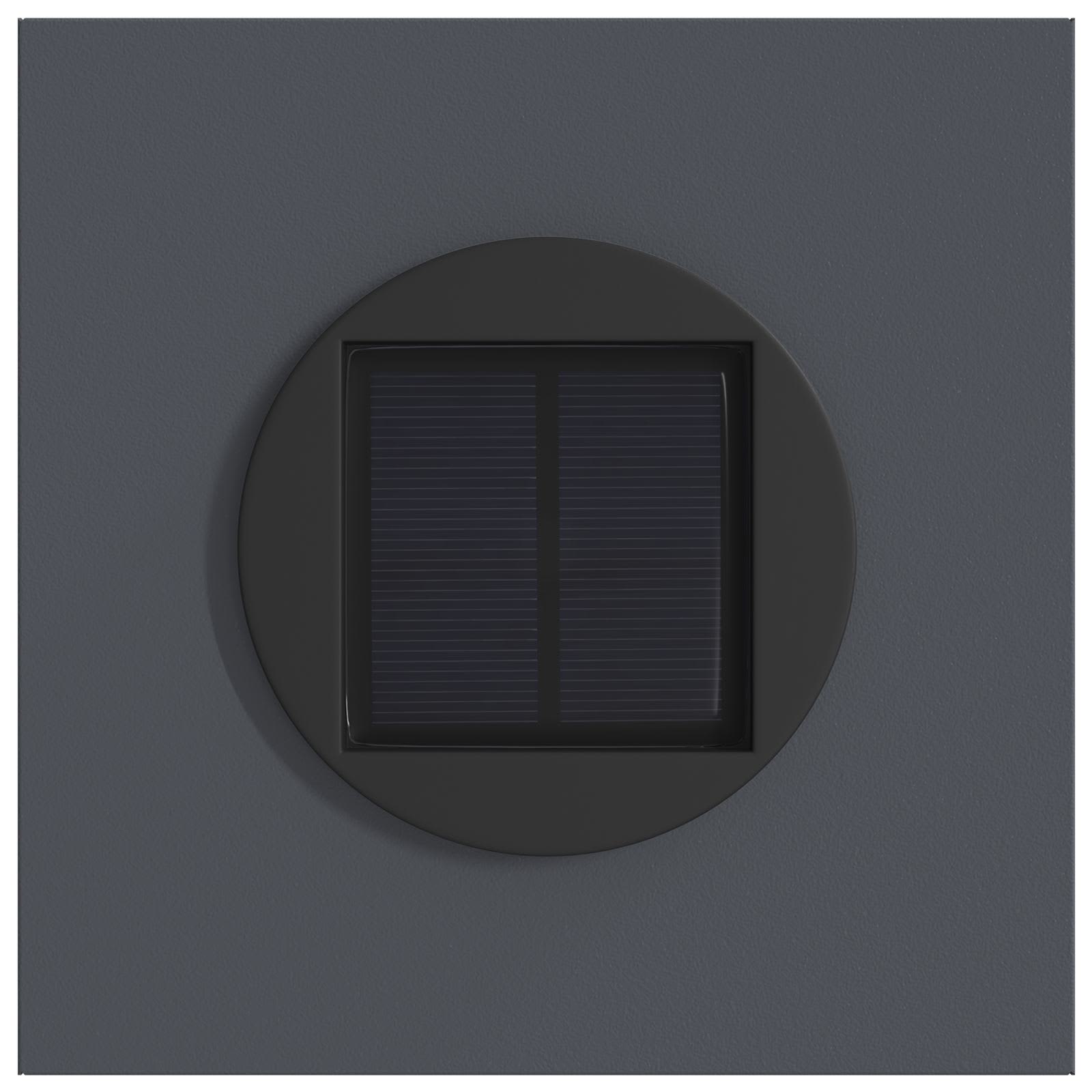 Faro LED solare per sentieri 2 pz Bianco caldo 18 x 18 x 80 cm