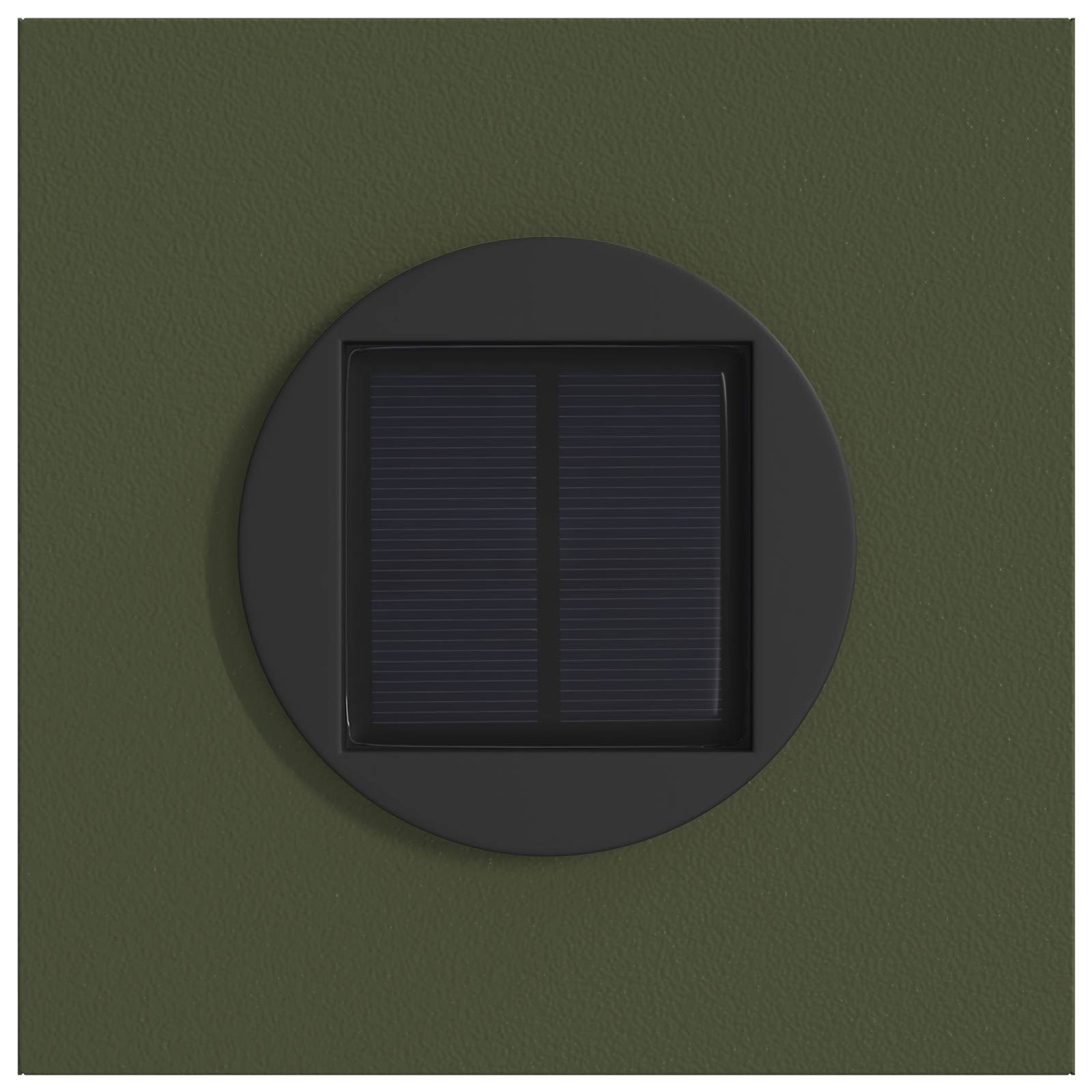 Faro LED solare per sentieri 2 pz Bianco caldo 18 x 18 x 80 cm