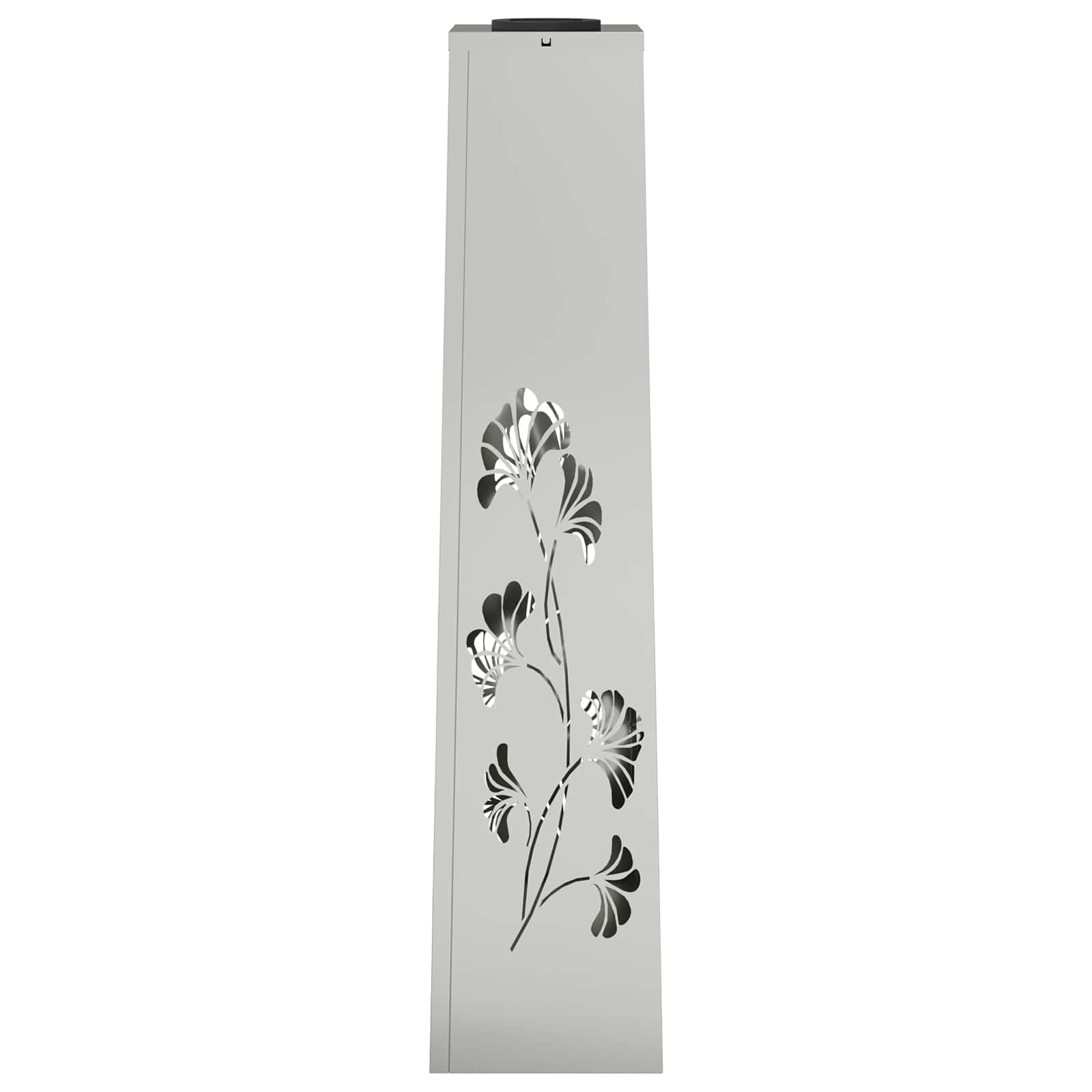 Faro LED solare per sentieri 2 pz Bianco caldo 18 x 18 x 80 cm