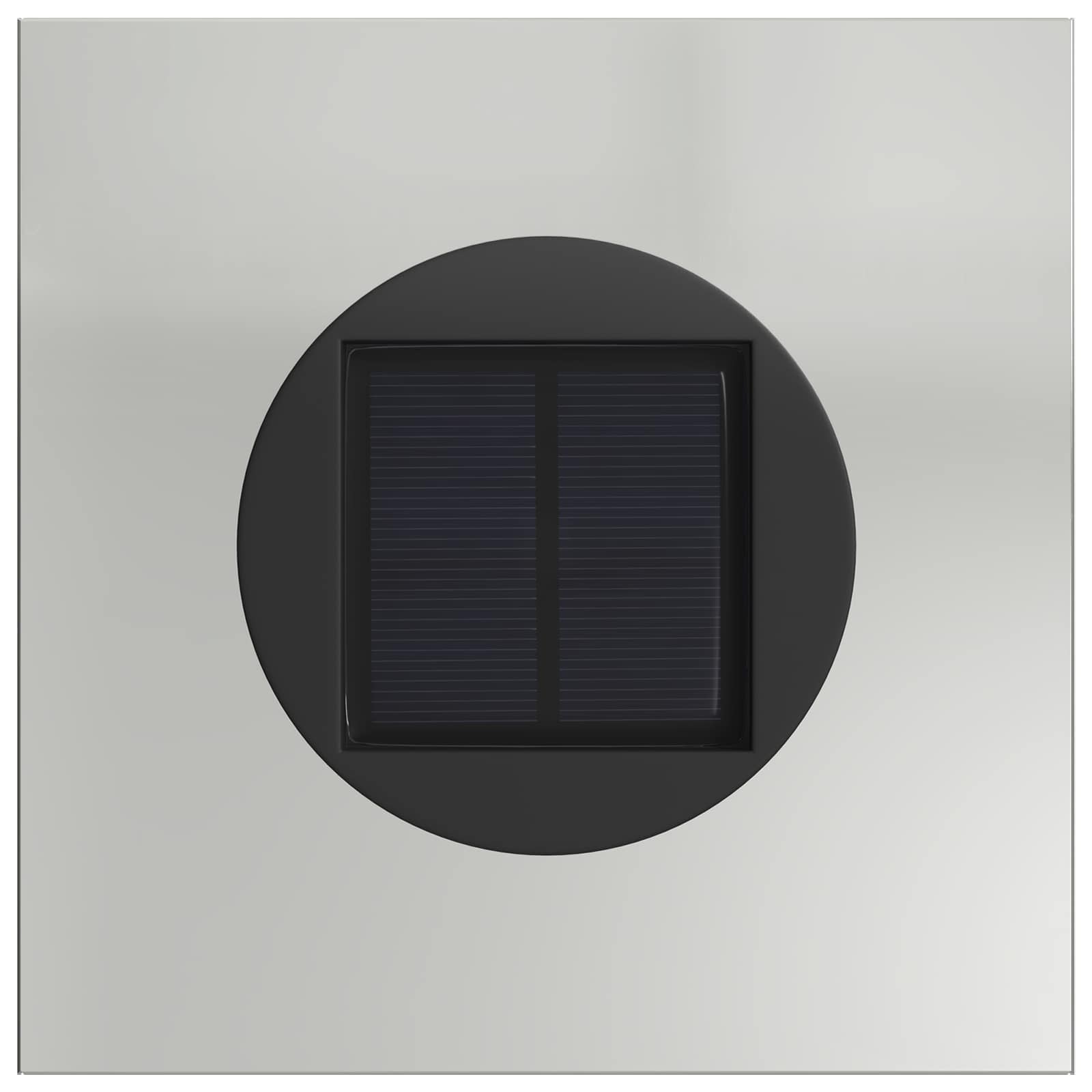 Faro LED solare per sentieri 2 pz Bianco caldo 18 x 18 x 80 cm