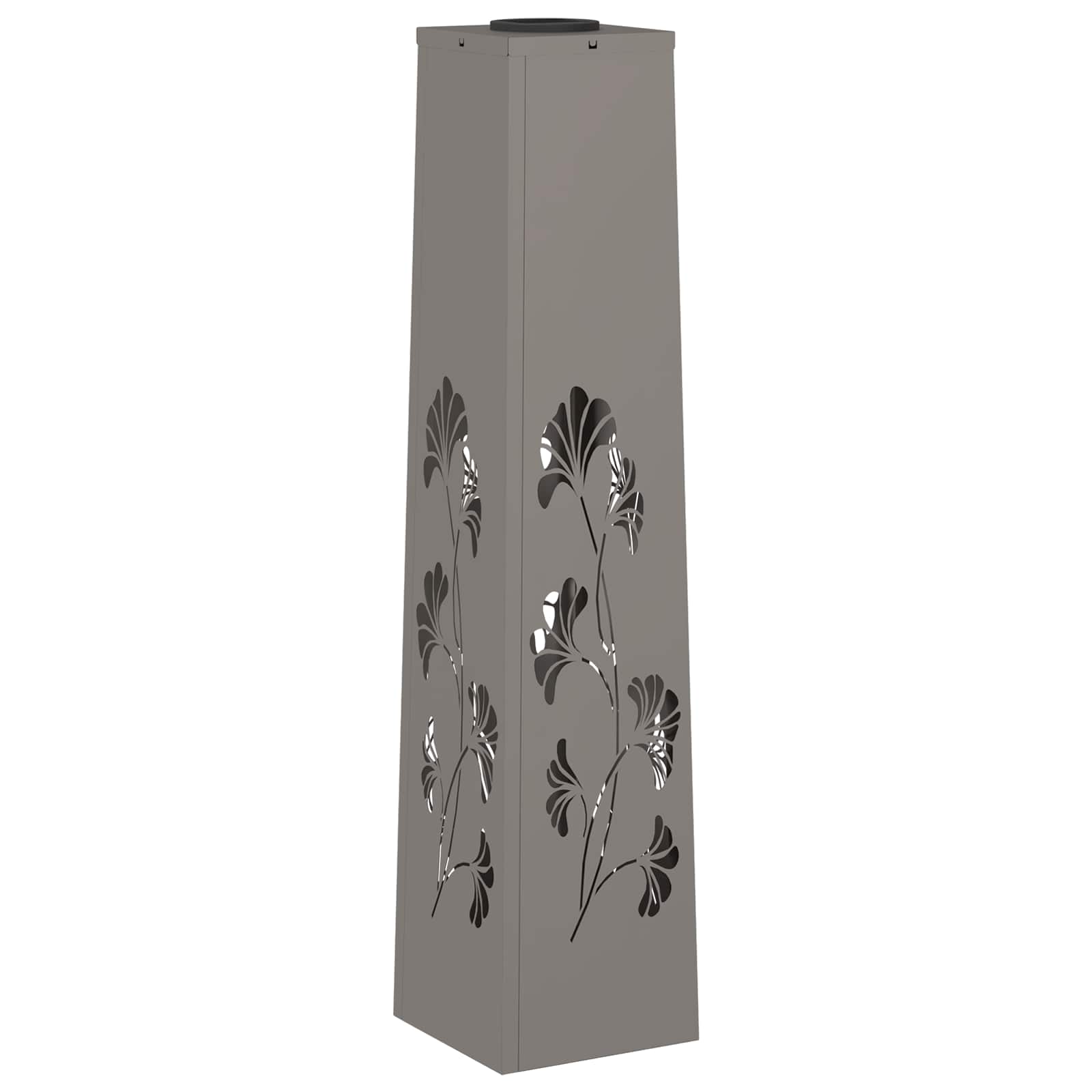 Faro LED solare per sentieri 2 pz Bianco caldo 18 x 18 x 80 cm