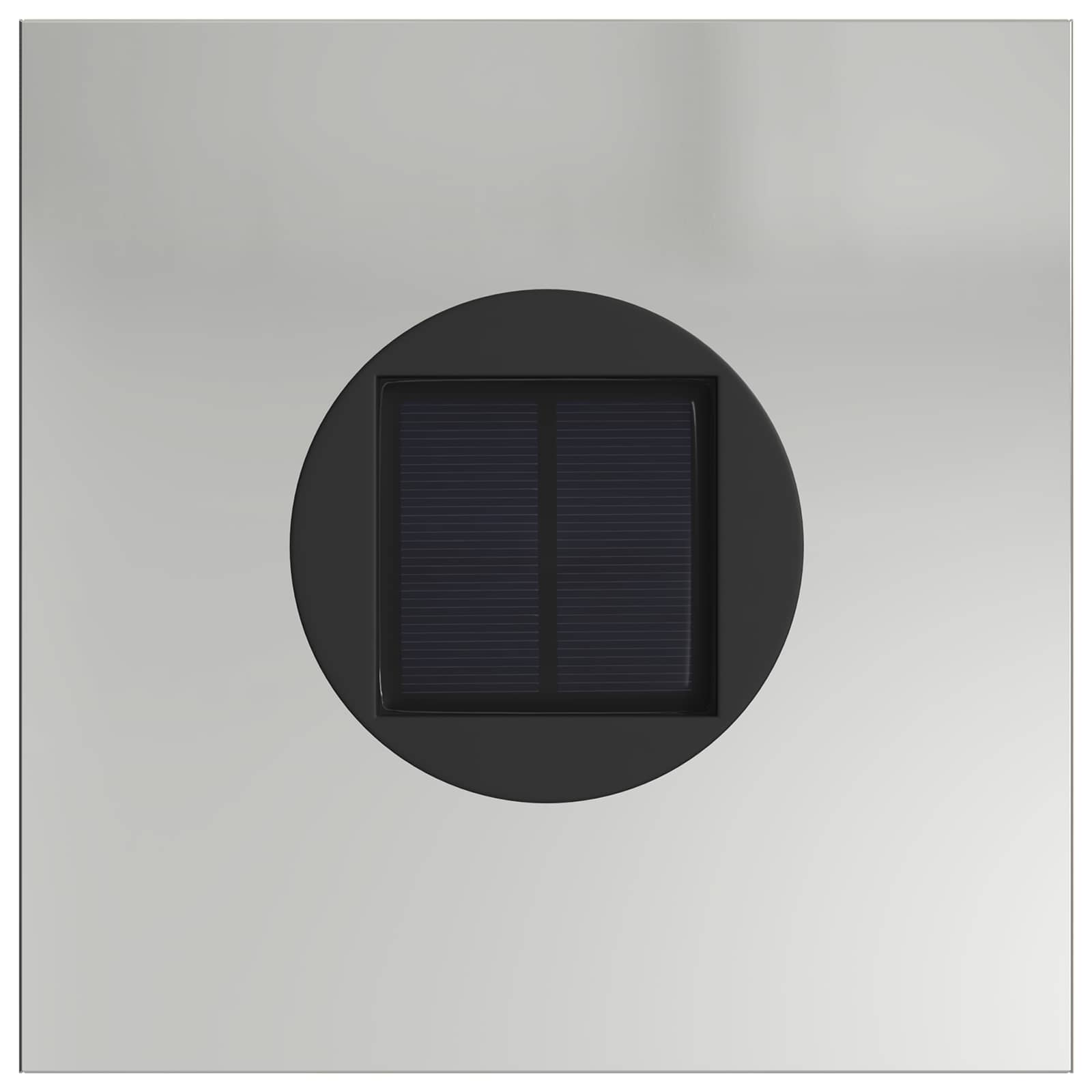 Faro LED solare per sentieri 2 pz Bianco caldo 18 x 18 x 50 cm
