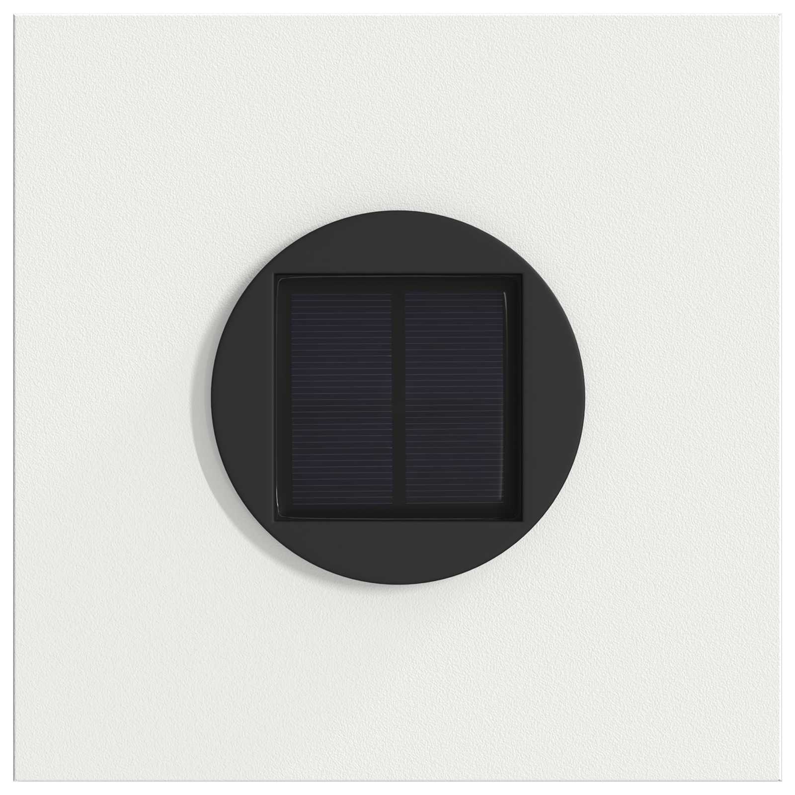 Faro LED solare per sentieri 2 pz Bianco caldo 18 x 18 x 80 cm