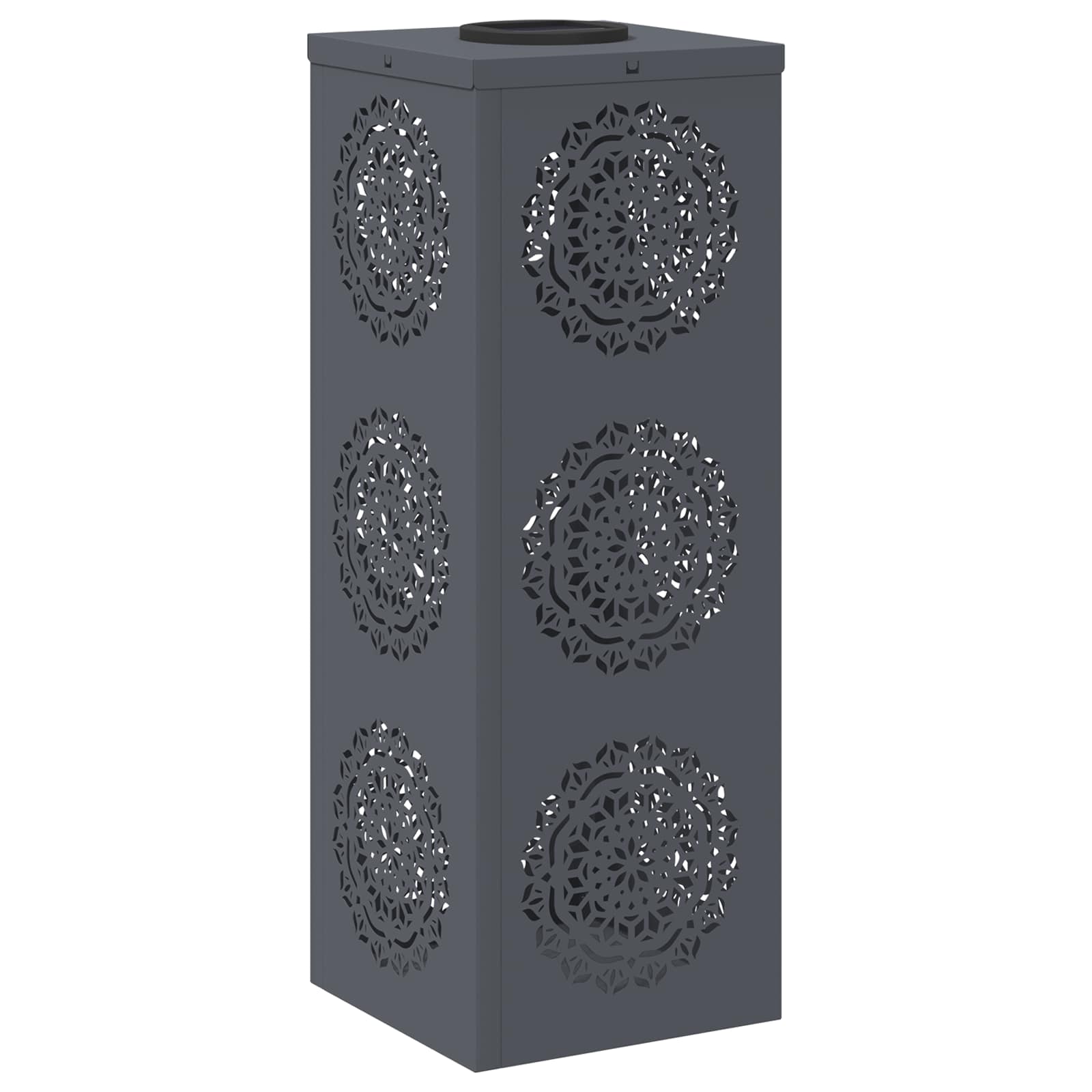 Faro LED solare per sentieri 2 pz Bianco caldo 18 x 18 x 50 cm