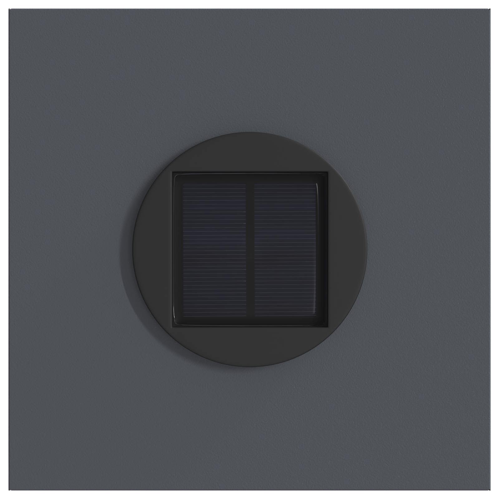 Faro LED solare per sentieri 2 pz Bianco caldo 18 x 18 x 50 cm