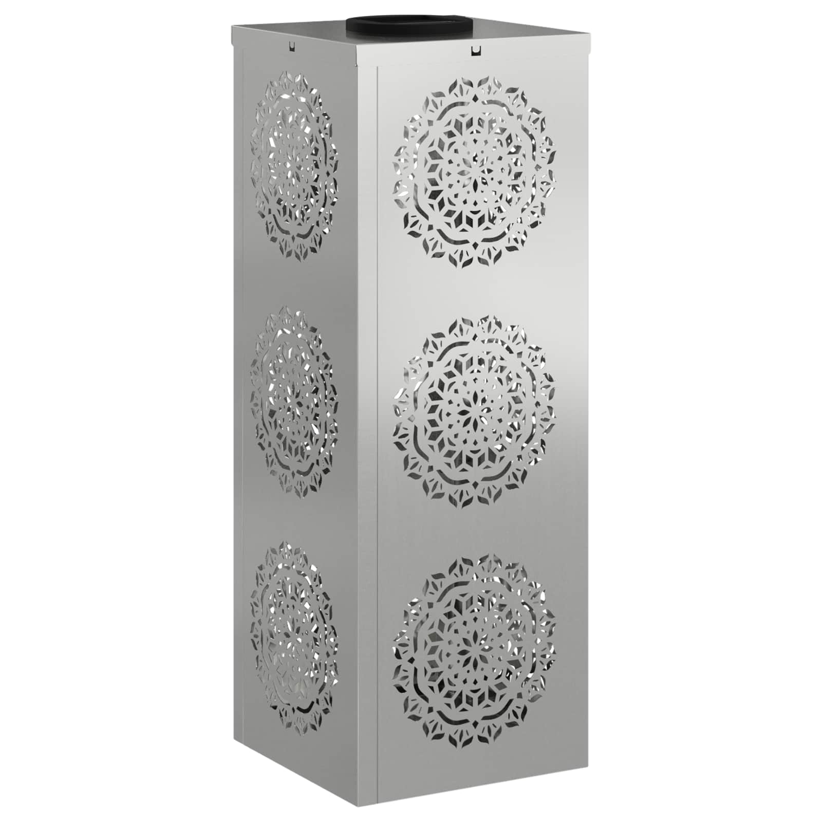 Faro LED solare per sentieri 2 pz Bianco caldo 18 x 18 x 50 cm