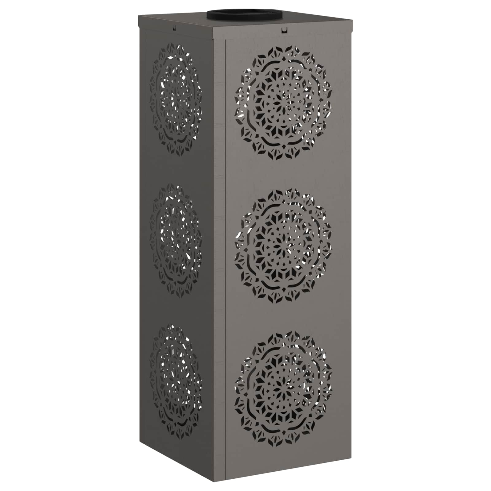 Faro LED solare per sentieri 2 pz Bianco caldo 18 x 18 x 50 cm