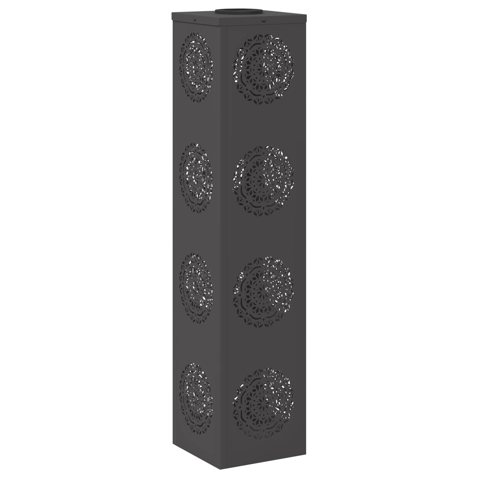 Faro LED solare per sentieri 2 pz Bianco caldo 18 x 18 x 80 cm