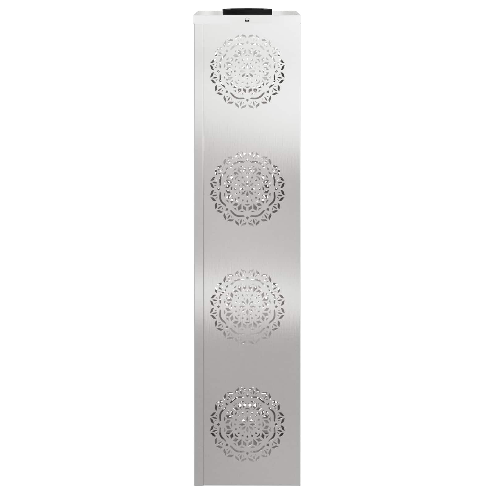 Faro LED solare per sentieri 2 pz Bianco caldo 18 x 18 x 80 cm