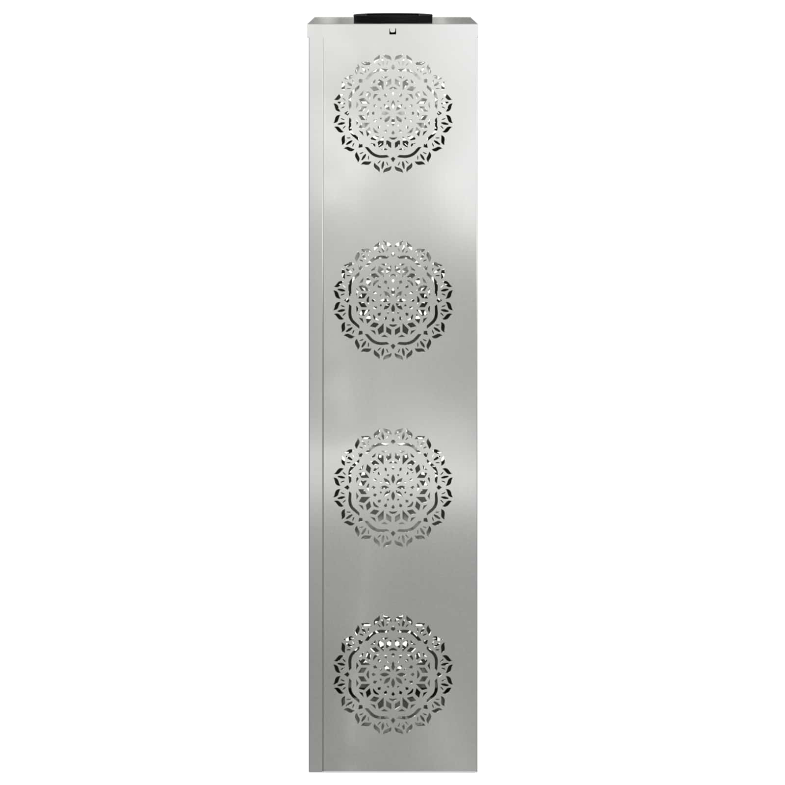 Faro LED solare per sentieri 2 pz Bianco caldo 18 x 18 x 80 cm
