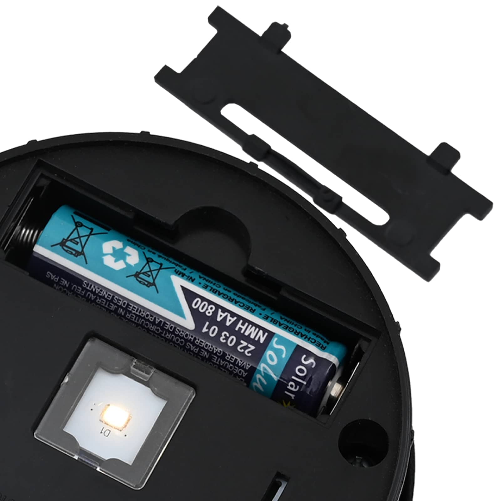 Faro LED solare per sentieri 2 pz Bianco caldo 18 x 18 x 50 cm
