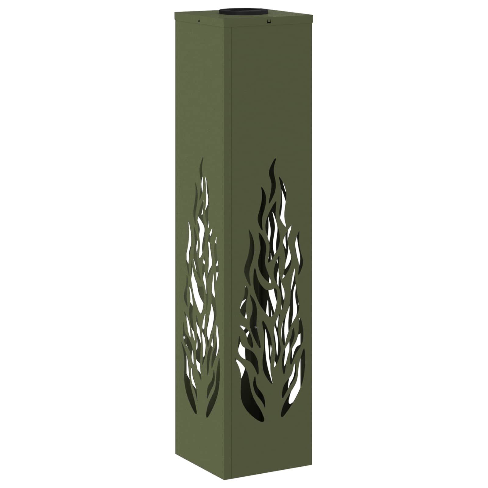 Faro LED solare per sentieri 2 pz Bianco caldo 18 x 18 x 80 cm