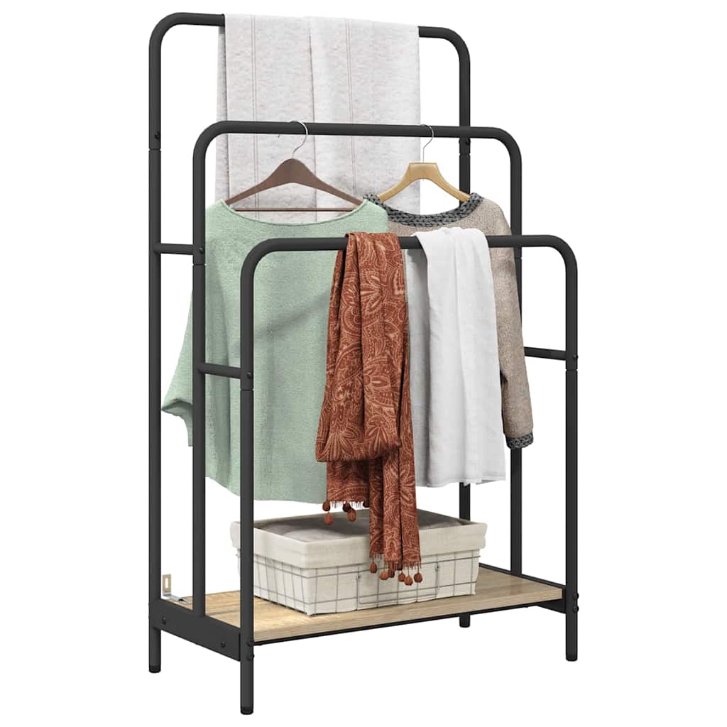 Appendiabiti con lo scaffale Rovere Sonoma 60 x 30 x 100,5 cm